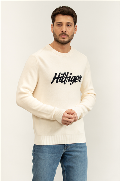 Tommy Hilfiger Seasonal Graphic Cotton Cneck Erkek Triko