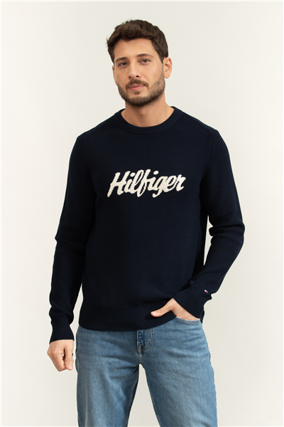 Tommy Hilfiger Seasonal Graphic Cotton Cneck Erkek Triko