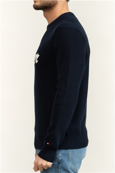 Tommy Hilfiger Seasonal Graphic Cotton Cneck Erkek Triko