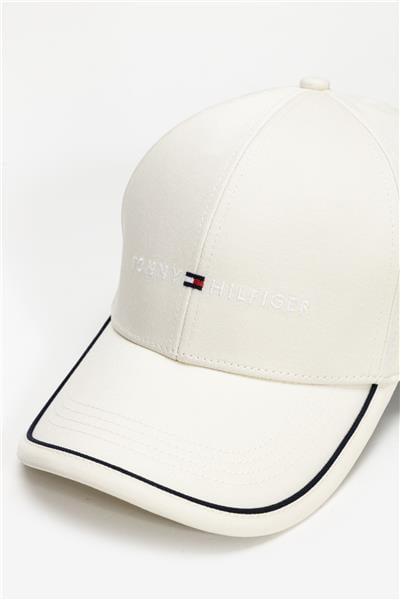 Tommy Hilfiger Skyline Cotton Erkek Baseball Şapka Bej