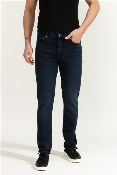 Tommy Hilfiger Slim Bleecker Calder Blue Black Erkek Jean Pantolon