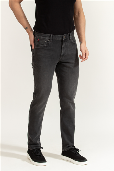 Tommy Hilfiger Straight Denton Lux Vix Grey Erkek Jean Pantolon