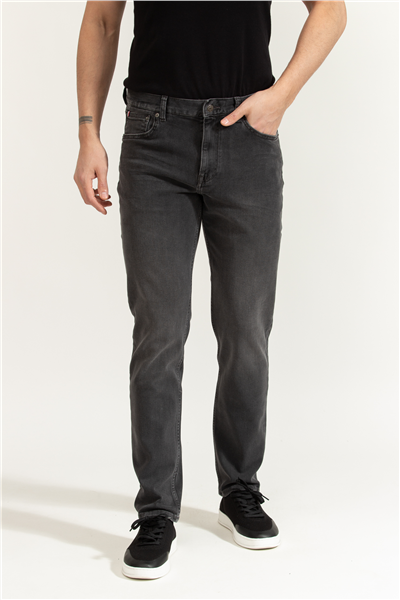 Tommy Hilfiger Straight Denton Lux Vix Grey Erkek Jean Pantolon