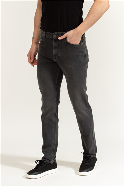 Tommy Hilfiger Straight Denton Lux Vix Grey Erkek Jean Pantolon