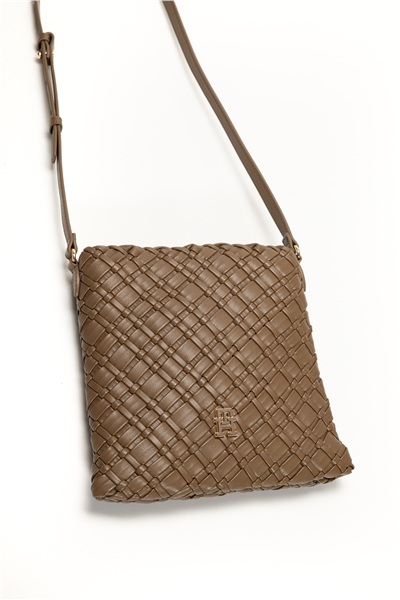 Tommy Hilfiger TH Braided Crossover Kadın Mini Omuz Çantası