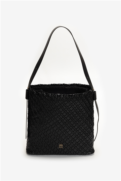 Tommy Hilfiger TH Braided Maxi Hobo Kadın Mini Omuz Çantası