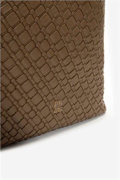 Tommy Hilfiger TH Braided Maxi Hobo Kadın Mini Omuz Çantası