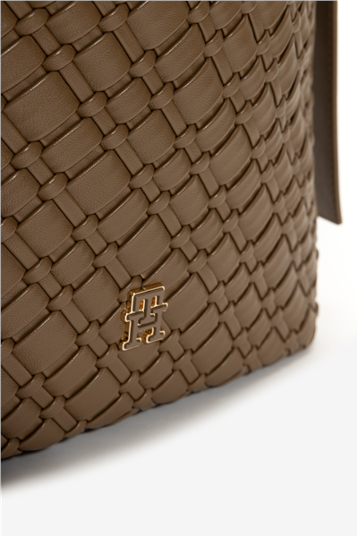 Tommy Hilfiger TH Braided Shoulder Bag Kadın Mini Omuz Çantası