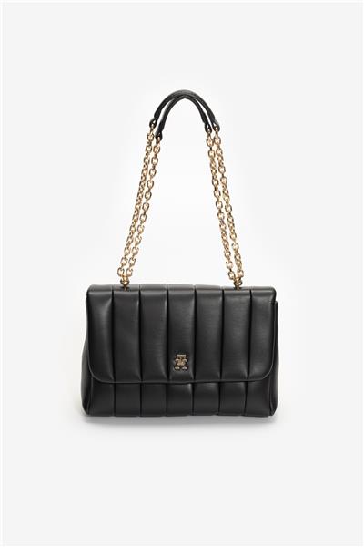 Tommy Hilfiger Th Grace Kadın Mini Omuz Çantası Siyah