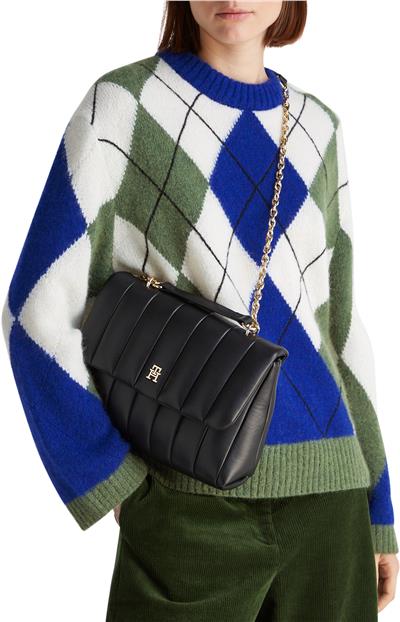 Tommy Hilfiger Th Grace Kadın Mini Omuz Çantası Siyah