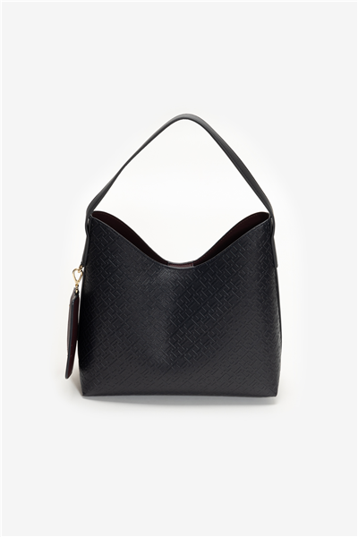 Tommy Hilfiger TH Icon Shoulder Bag Mono Kadın Mini Omuz Çantası