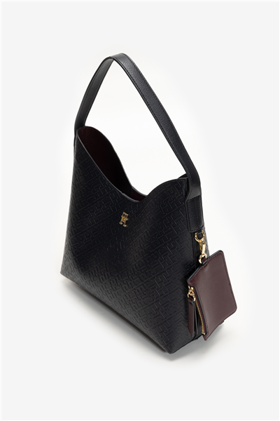 Tommy Hilfiger TH Icon Shoulder Bag Mono Kadın Mini Omuz Çantası