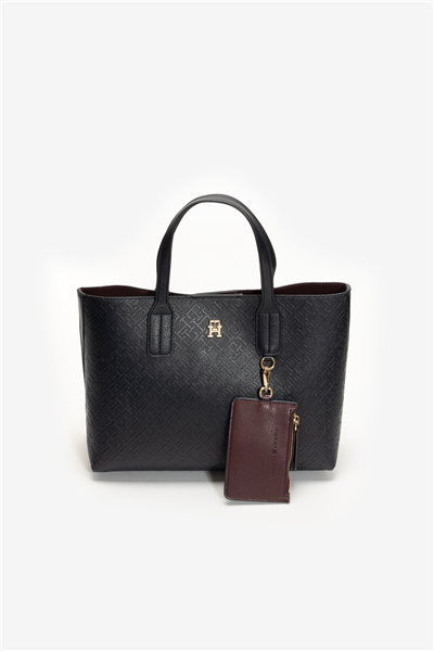 Tommy Hilfiger TH Icon Tote Mono Kadın Mini Omuz Çantası