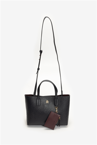 Tommy Hilfiger TH Icon Tote Mono Kadın Mini Omuz Çantası