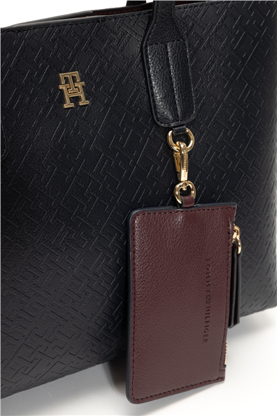 Tommy Hilfiger TH Icon Tote Mono Kadın Mini Omuz Çantası