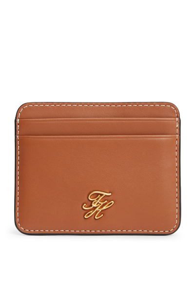 Tommy Hilfiger Th Script Leather Cc Kadın Kartlık