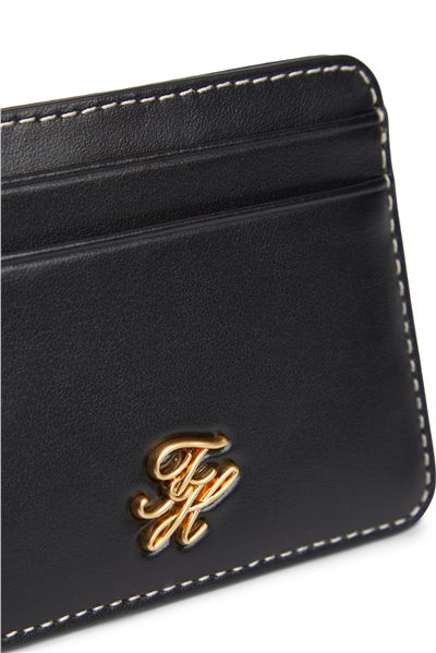 Tommy Hilfiger Th Script Leather Cc Kadın Kartlık