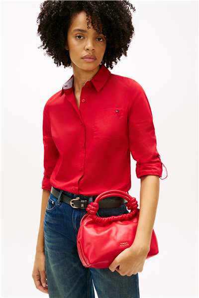 Tommy Hilfiger Th Soft Leather Med Kadın Mini Omuz Çantası