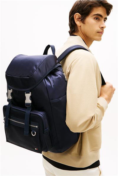 Tommy Hilfiger Th Travel Backpack Erkek Sırt Çantası