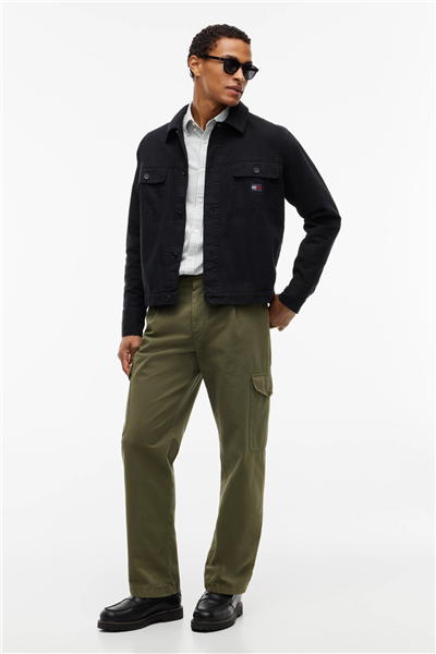 Tommy Hilfiger Tjm Essential Overshirt Erkek Gömlek Siyah
