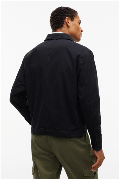 Tommy Hilfiger Tjm Essential Overshirt Erkek Gömlek Siyah