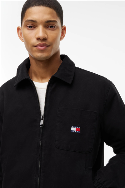 Tommy Hilfiger Tjm Harrington Cotton Jacket Ext Erkek Mont Siyah