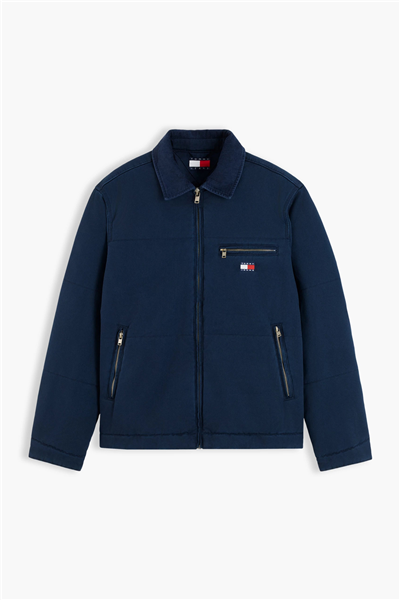 Tommy Hilfiger Tjm Quilted Cotton Jacket Erkek Mont Mavi
