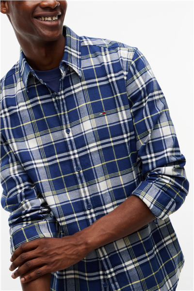 Tommy Hilfiger Tjm Reg Flannel Check Shirt Ext Erkek Gömlek