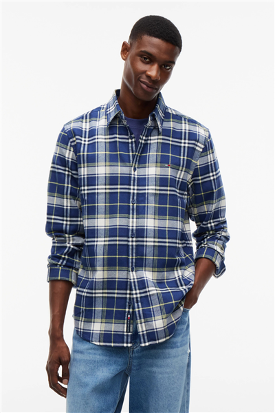Tommy Hilfiger Tjm Reg Flannel Check Shirt Ext Erkek Gömlek