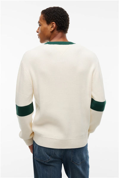 Tommy Hilfiger Tjm Reg New Classics Sweater Ext Erkek Triko Bej