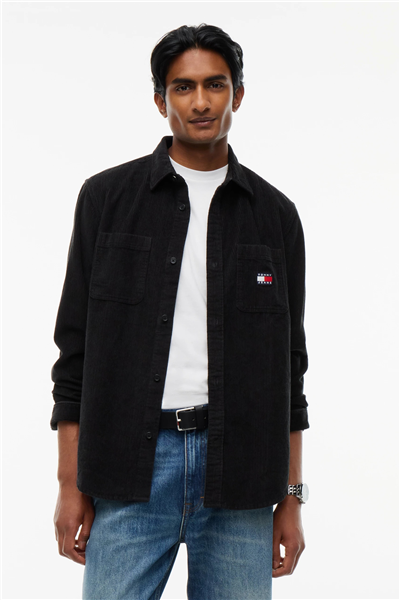 Tommy Hilfiger Tjm Rlx Corduroy Shirt Ext Erkek Gömlek Siyah