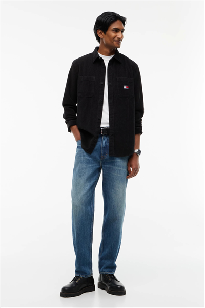 Tommy Hilfiger Tjm Rlx Corduroy Shirt Ext Erkek Gömlek Siyah