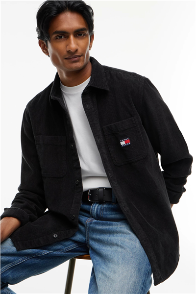 Tommy Hilfiger Tjm Rlx Corduroy Shirt Ext Erkek Gömlek Siyah