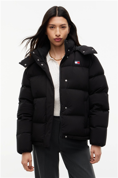 Tommy Hilfiger Tjw Alaska Puffer Ext Kadın Şişme Mont Siyah