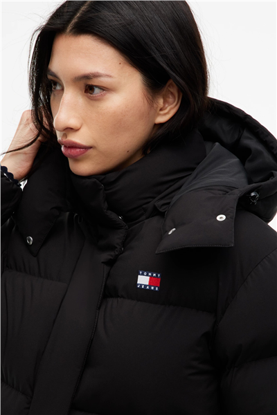 Tommy Hilfiger Tjw Alaska Puffer Ext Kadın Şişme Mont Siyah