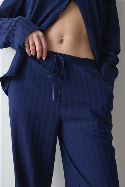 Triumph Amourette Jacquard PW Kadın Pijama Takımı Lacivert