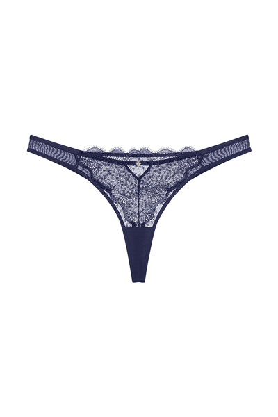 Triumph Amourette Sparkle String Kadın Külot Lacivert