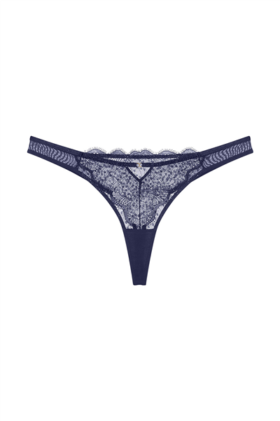 Triumph Amourette Sparkle String Kadın Külot Lacivert