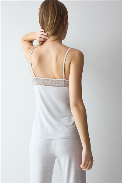 Triumph Comfort Allure Camisole Kadın Pijama Üstü Gri