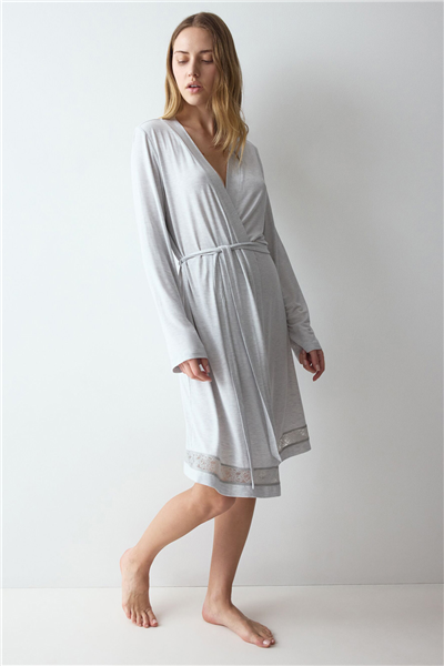 Triumph Comfort Allure Robe Kadın Sabahlık Gri