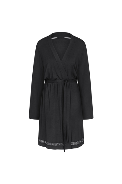 Triumph Comfort Allure Robe Kadın Sabahlık Siyah