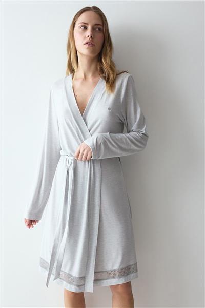 Triumph Comfort Allure Robe Kadın Sabahlık Gri