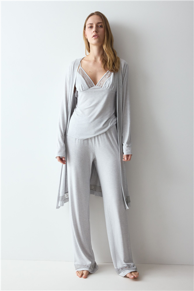 Triumph Comfort Allure Trousers Kadın Pijama Altı Gri