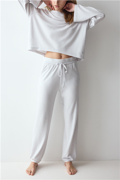 Triumph Cozy Comfort Cozy Trouser X 01 Kadın Eşofman Altı Gri
