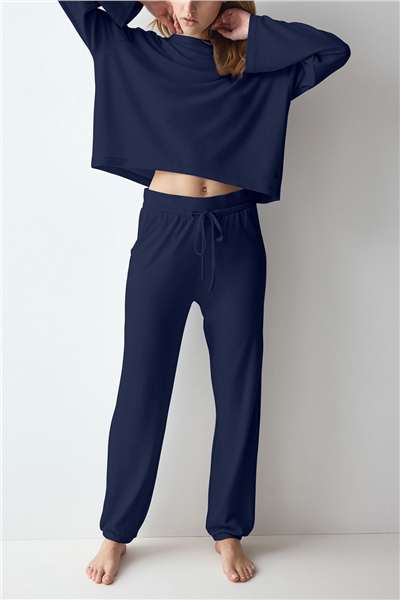 Triumph Cozy Comfort Cozy Trouser X 01 Kadın Eşofman Altı Mavi