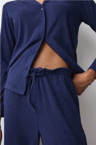 Triumph Mix & Match Trousers Soft Kadın Pijama Altı Mavi