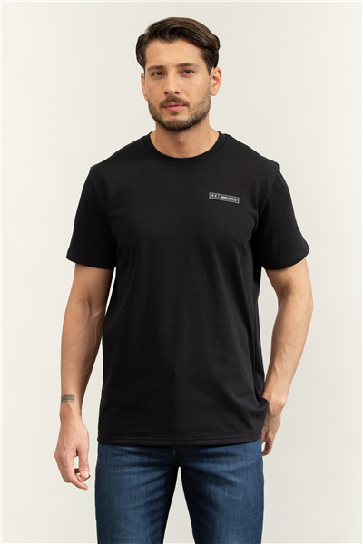 Under Armour UA Hw Armour Label SS Erkek Bisiklet Yaka T-Shirt