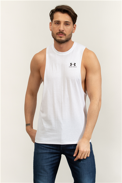Under Armour UA Left Chest Cut Off Tank Erkek Atlet