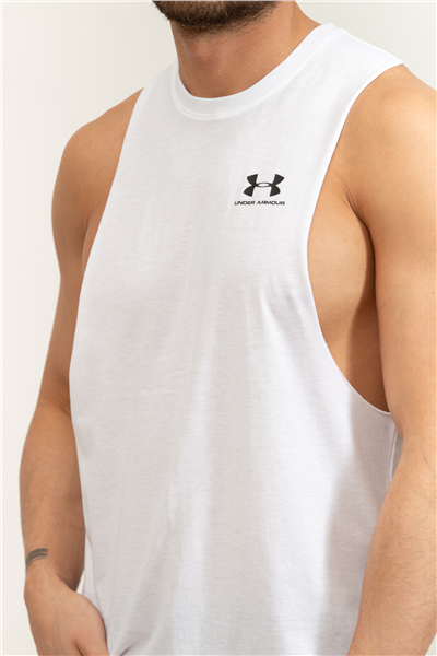 Under Armour UA Left Chest Cut Off Tank Erkek Atlet