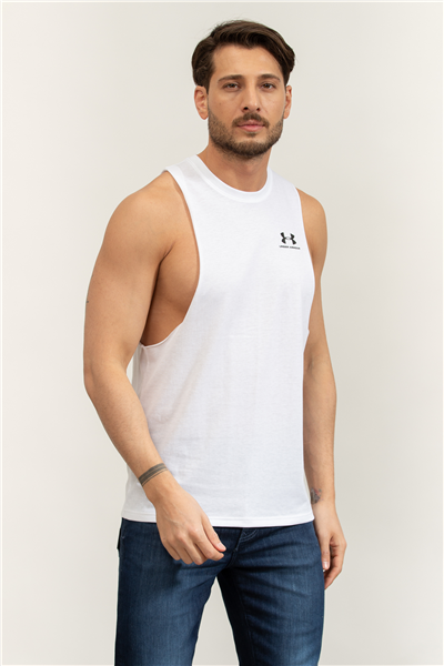Under Armour UA Left Chest Cut Off Tank Erkek Atlet